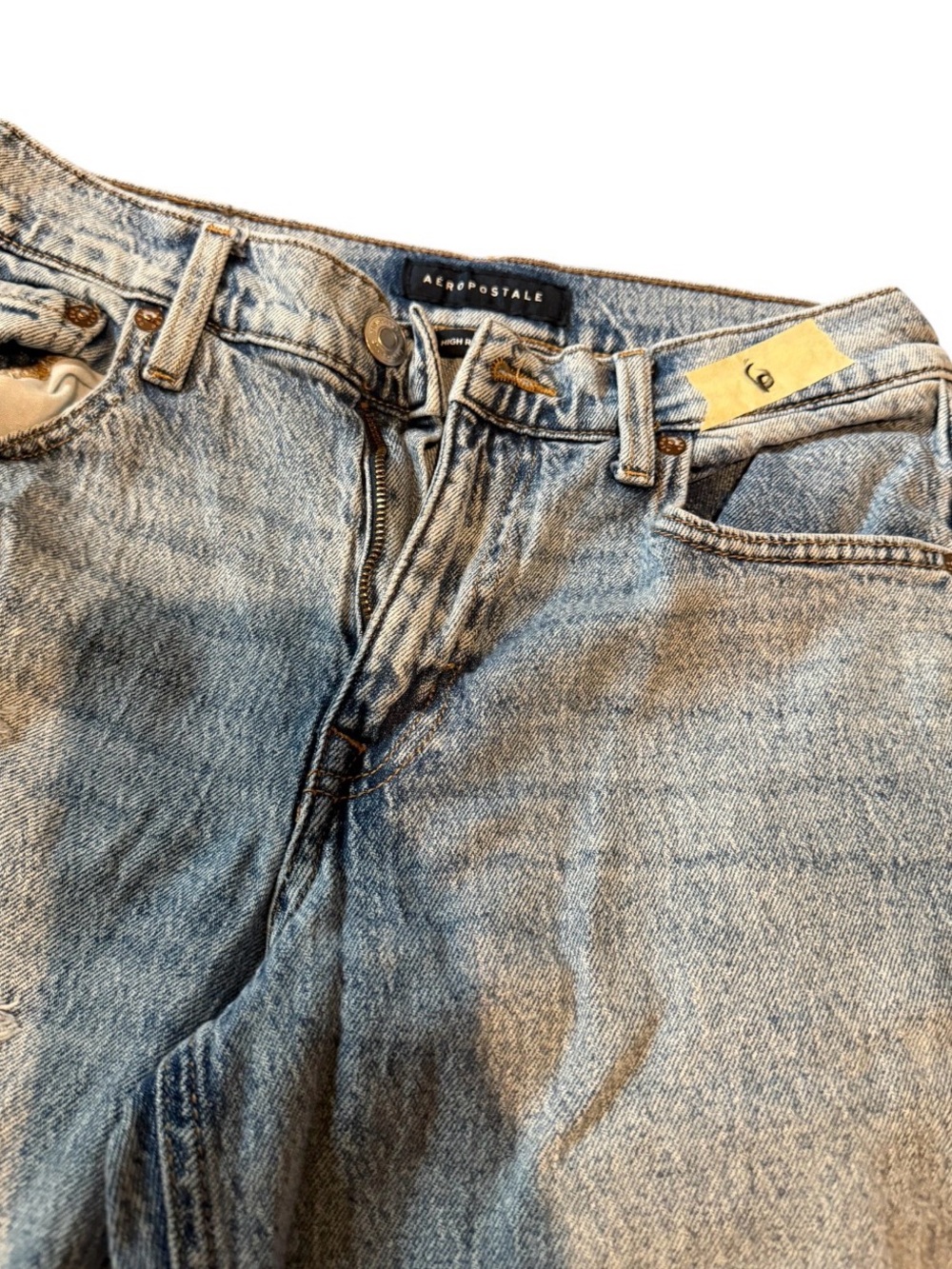 Aeropostale Men's Pale Blue Relaxed Denim Jeans